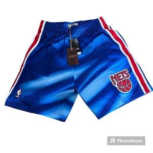 NBA New Jersey Nets Mitchell and Ness Swingman Shorts